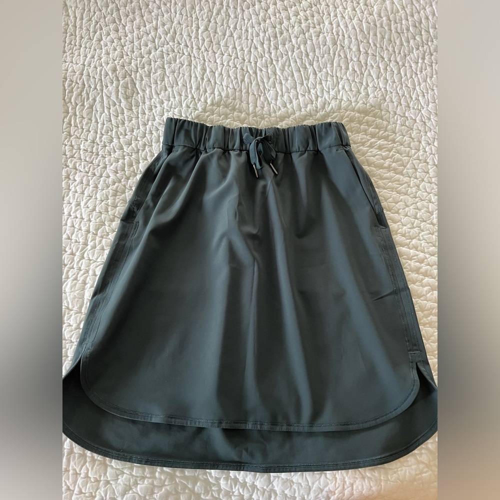 Lululemon Teal Drawstring Skirt
